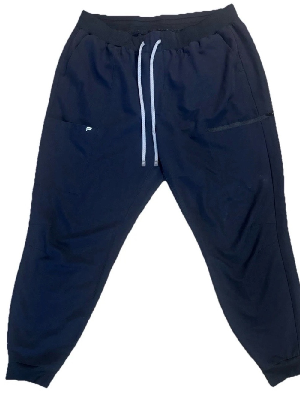 Fabletics Black Solid Scrub Set Women XXL/1X V-Neck Top & Drawstring Pants - Picture 6 of 12